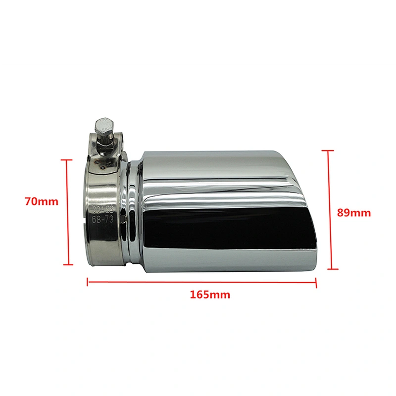 70mm stainless steel customize universal exhaust pipe