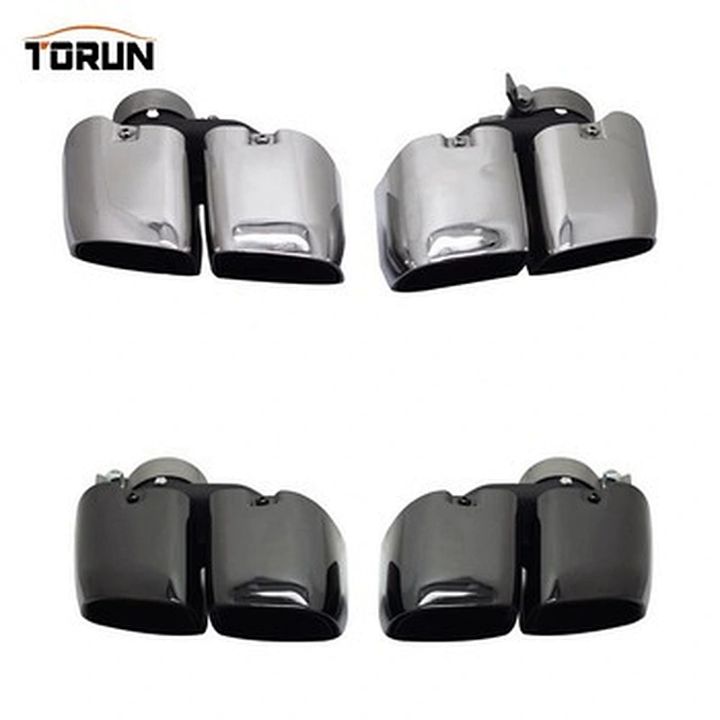 Polish 304ss car exhaust muffler tips for 19 Macan
