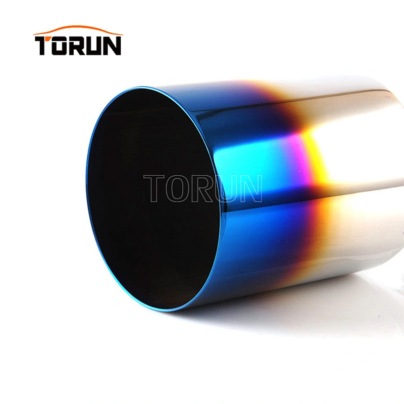 Hot sale high quality Universal Car Stainless Steel Straight outlet Exhaust Tail Pipes Muffler Tips System