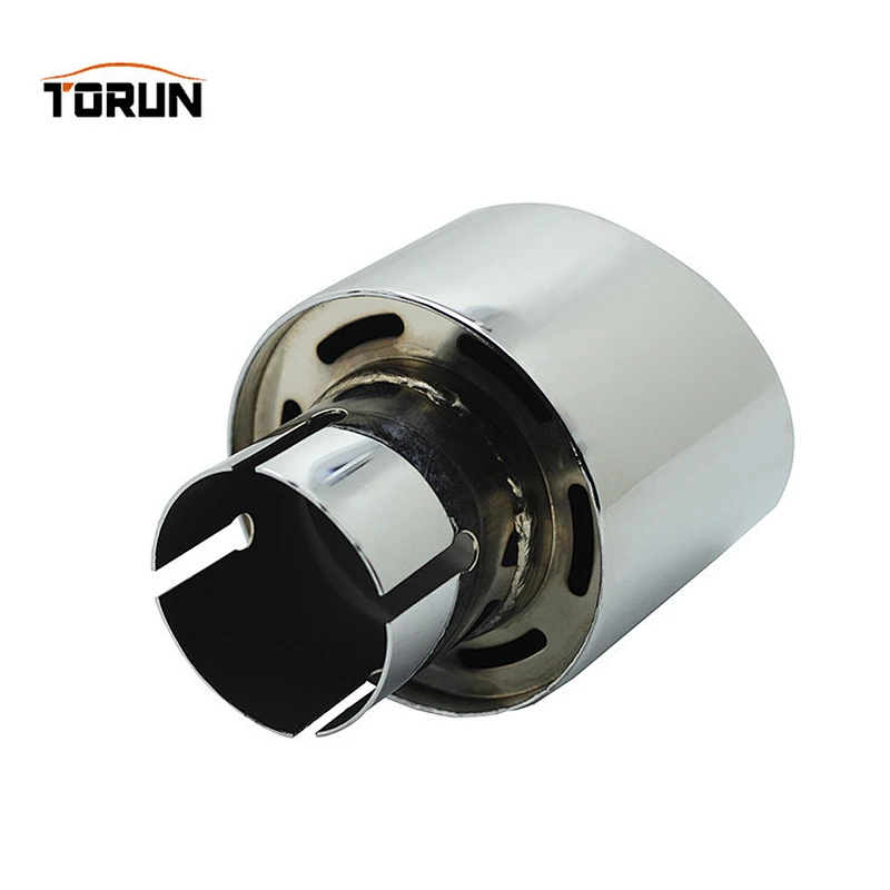 Inlet size 70mm Outlet size 125 Customized Exhaust Muffler for Universal Auto Car