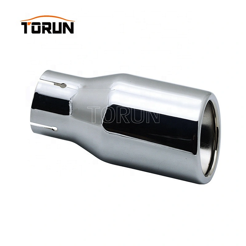 Hot sale high quality Universal black Double Layer 61mm exhaust tail pipe tips