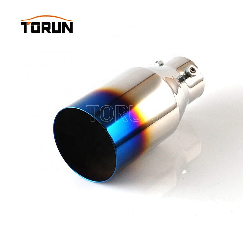 Hot sale high quality Universal Car Stainless Steel Straight outlet Exhaust Tail Pipes Muffler Tips System