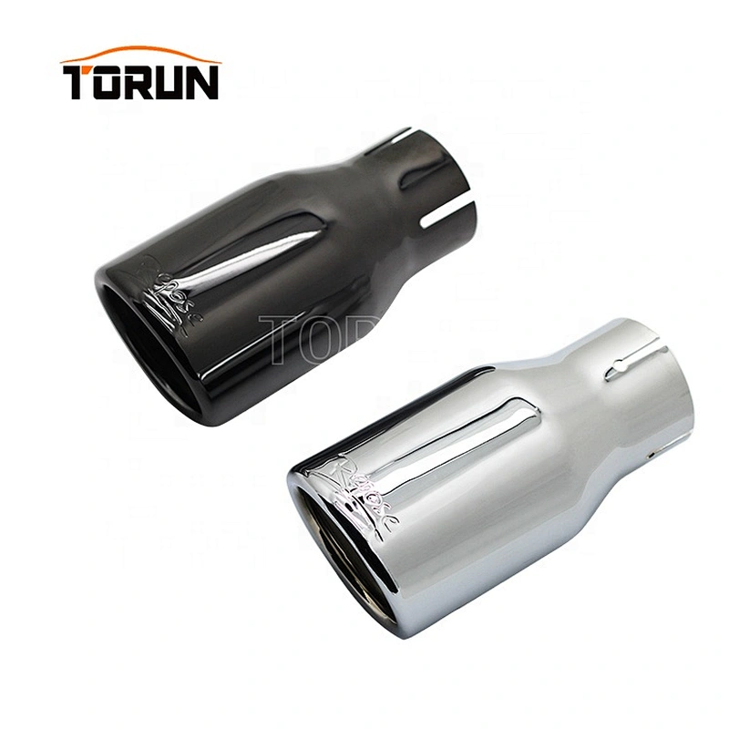 Hot sale high quality Universal black Double Layer 61mm exhaust tail pipe tips