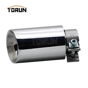 High Quality Customized metal stainless performance universal  54mm exhaust tips for yoshimura