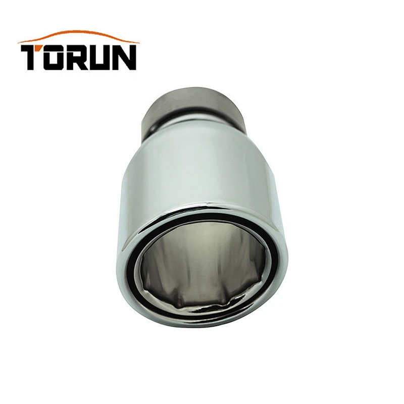 Inlet size 60mm Outlet size 105 Stainless steel universal exhaust tail pipe