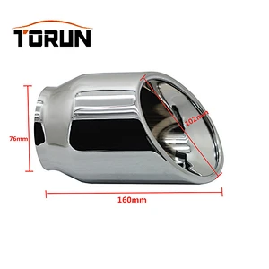 76mm 3 inch Stainless steel universal exhaust tail pipe