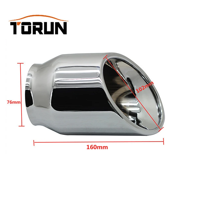 76mm 3 inch Stainless steel universal exhaust tail pipe