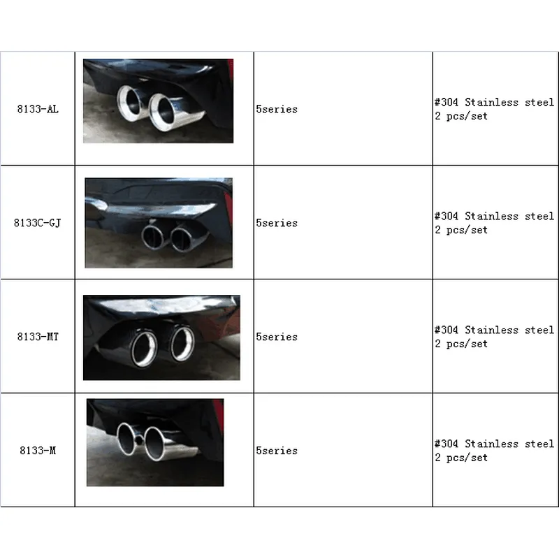 BMW 5 Series G30 G38 Exhaust tip