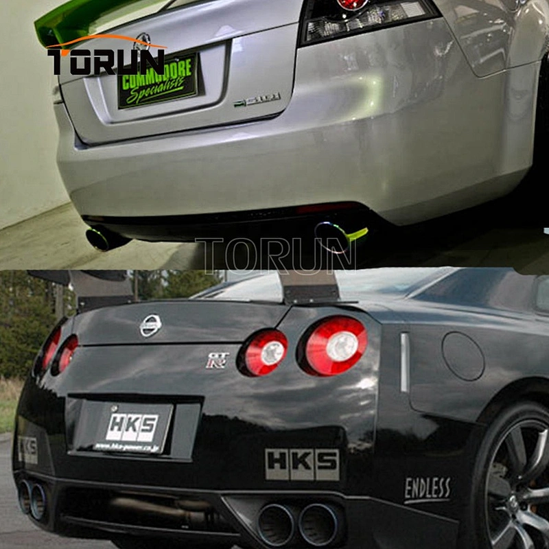 Hot sale high quality Universal Car Stainless Steel Straight outlet Exhaust Tail Pipes Muffler Tips System