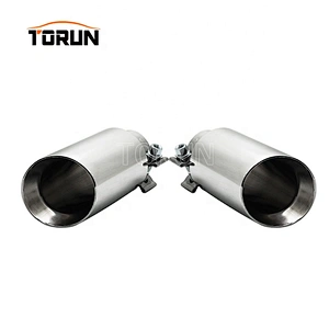 High Quality Customized metal stainless performance universal  54mm exhaust tips for yoshimura