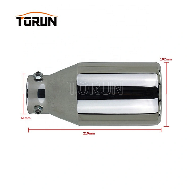 Hot sale high quality Universal Stainless steel Double Layer exhaust pipe car exhaust muffler tip