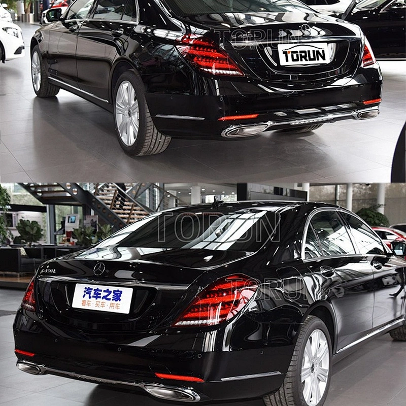 New style Universal car stainless steel Exhaust tip pipe for mercedes benz 18 S Class W222 S65