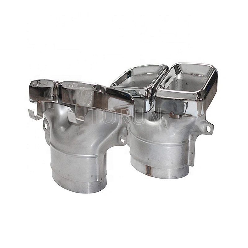 New style Universal Exhaust Muffler Tips For Mercedes W221 S350 GL ML W166 X164 14-16 GL63 AMG