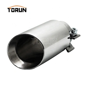 High Quality Customized metal stainless performance universal  54mm exhaust tips for yoshimura