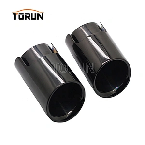 wholesale price hot sale Universal stainless steel Double Layer oval 60mm exhaust muffler