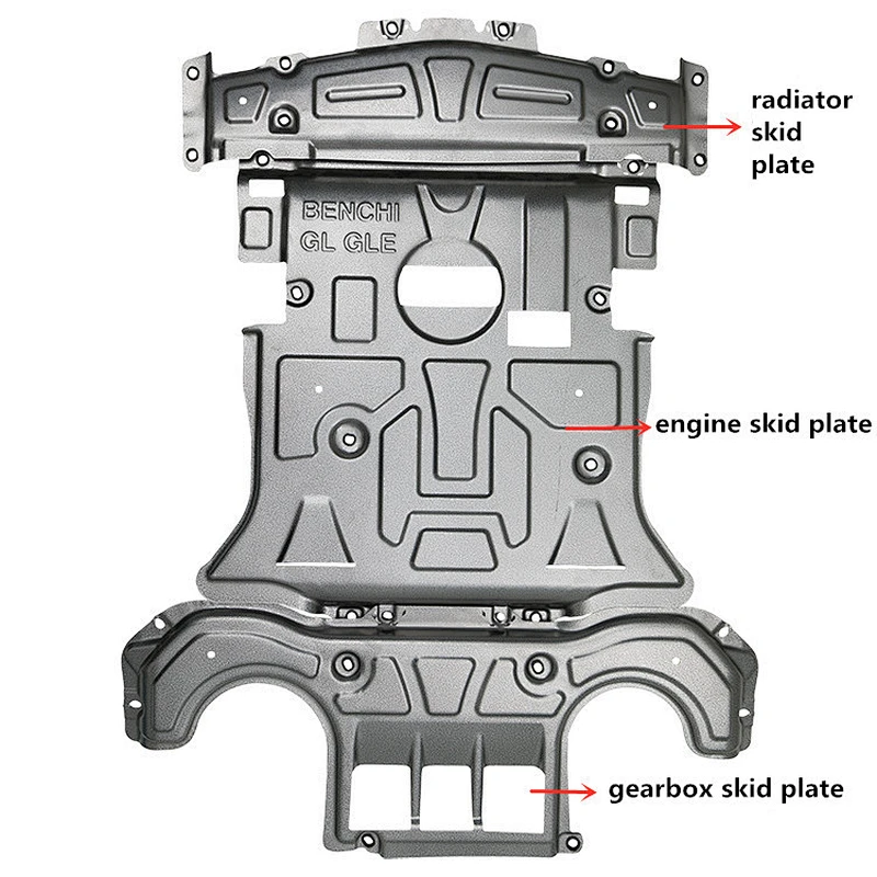 Auto skid plate for the protection of the engine and the gearbox for benz GLE W166 2015-