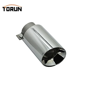 Mirror polish 60mm Universal exhaust muffler