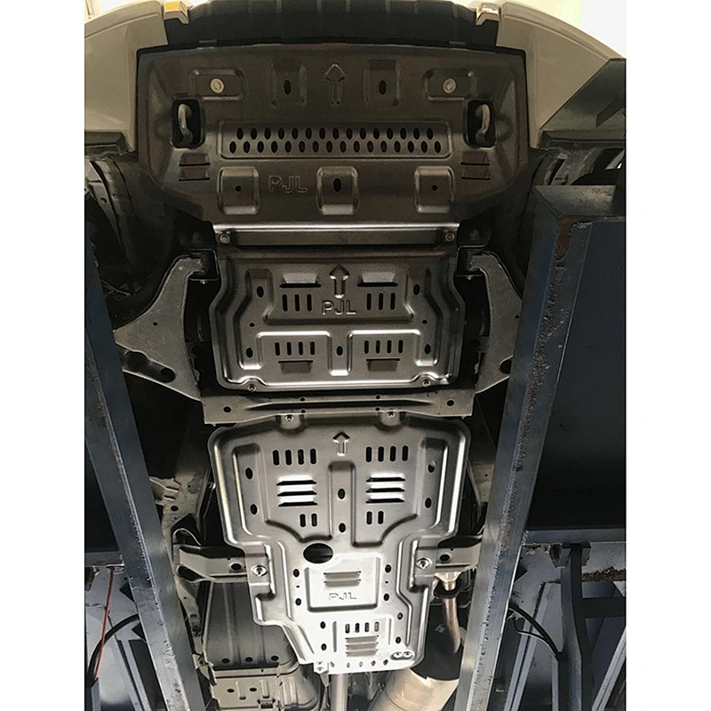 PAJERO accessories skid plate protection of radiator gearbox transfer drive shaft for MITSUBISHI 2018- 3.5L