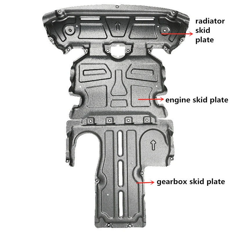 gearbox radiator engine Skid Plate Unver Vehicle Protection for benz GLC200 GLC300
