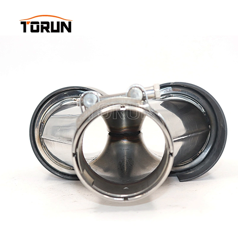 factory price 63mm carbon fiber Dual exhaust pipes