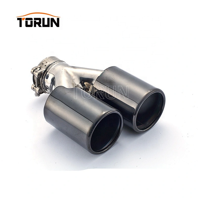Hot sale high quality Universal two brothers exhaust black series dual exhaust tip