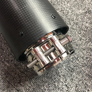 High performance carbon fiber exhaust tail pipe muffler