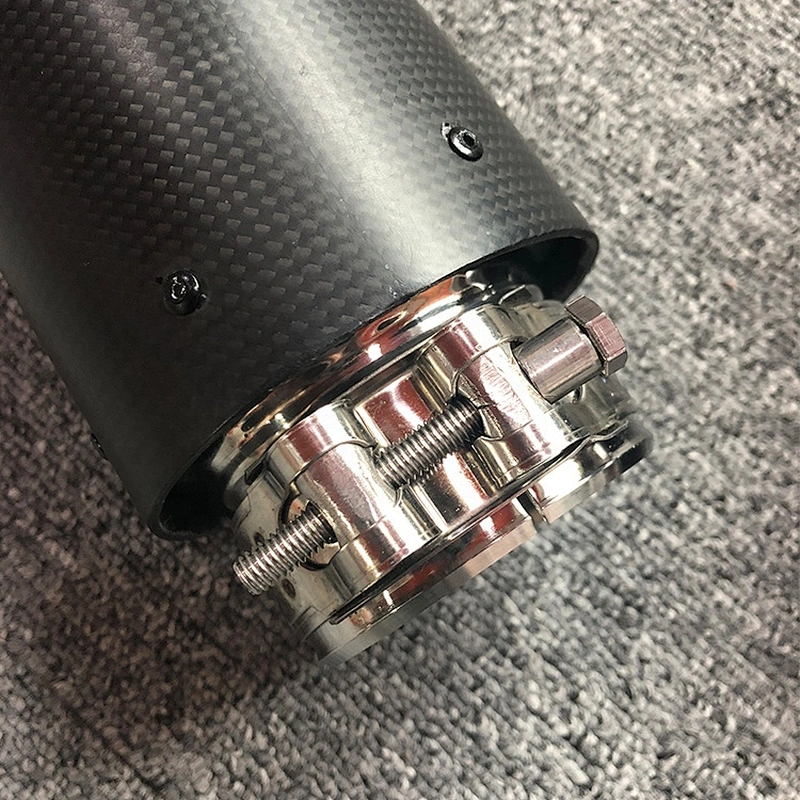 High performance carbon fiber exhaust tail pipe muffler