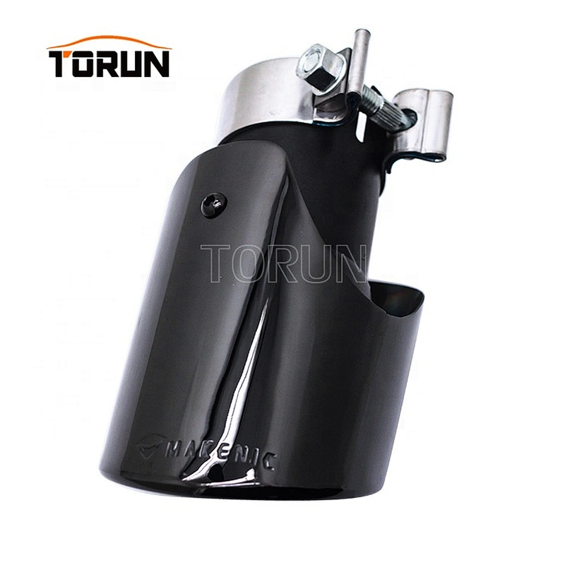 chroming black universal 63mm exhaust muffler for porsche style