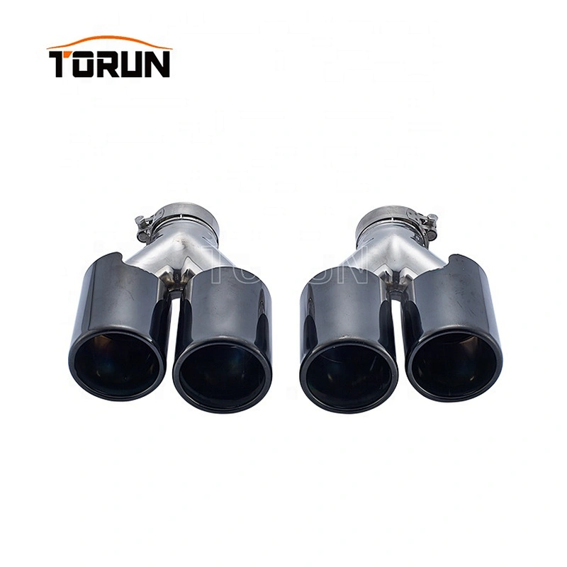 Hot sale high quality Universal two brothers exhaust black series dual exhaust tip