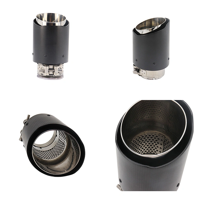 High performance carbon fiber exhaust tail pipe muffler