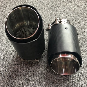 High performance carbon fiber exhaust tail pipe muffler