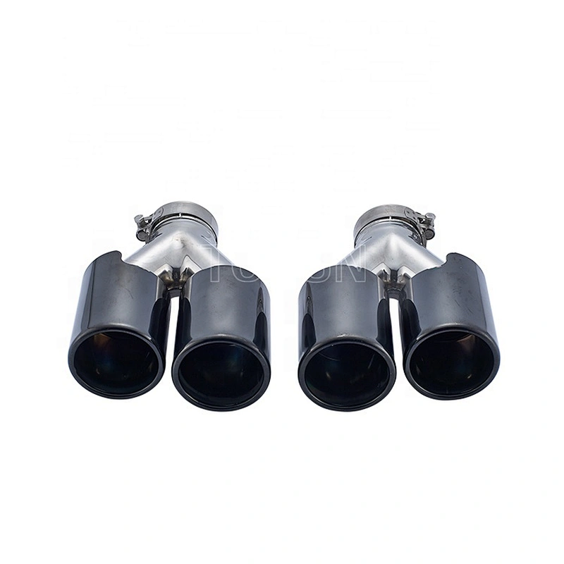 Hot sale high quality Universal two brothers exhaust black series dual exhaust tip