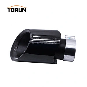 chroming black universal 63mm exhaust muffler for porsche style