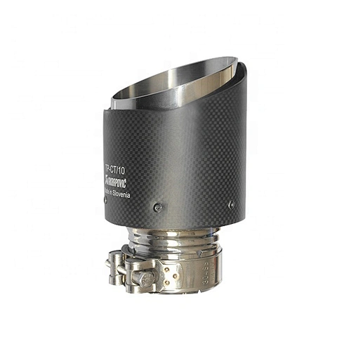 Black carbon fiber  Exhaust muffler