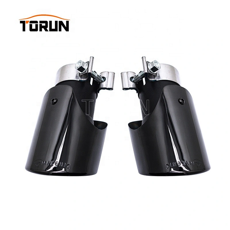 chroming black universal 63mm exhaust muffler for porsche style