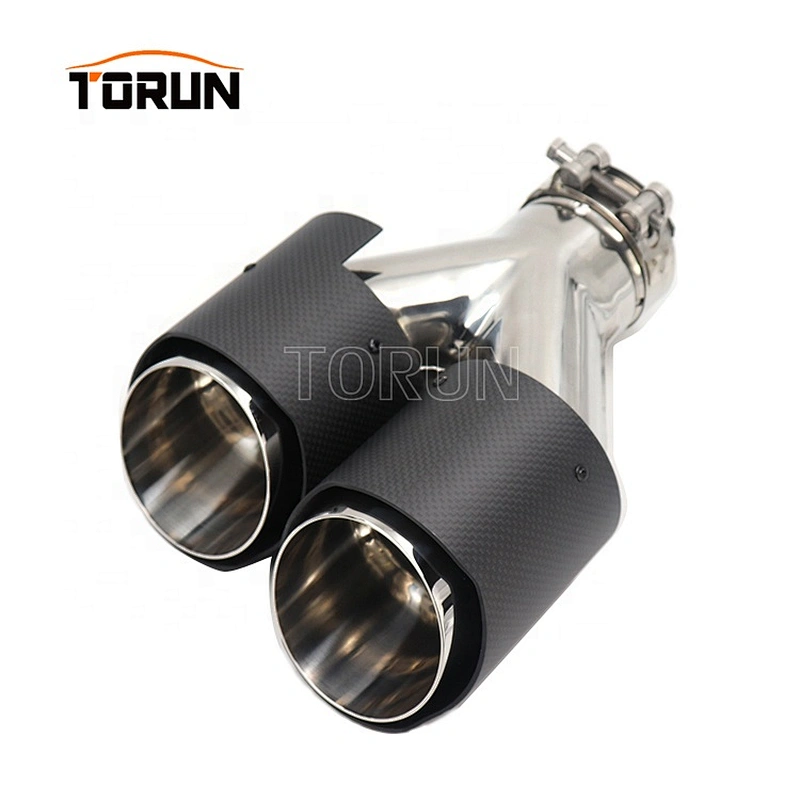 Hot sale high quality Universal twin oval exhaust tips for mk6