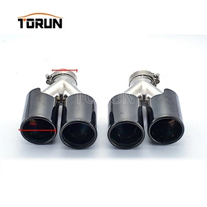 Hot sale high quality Universal two brothers exhaust black series dual exhaust tip