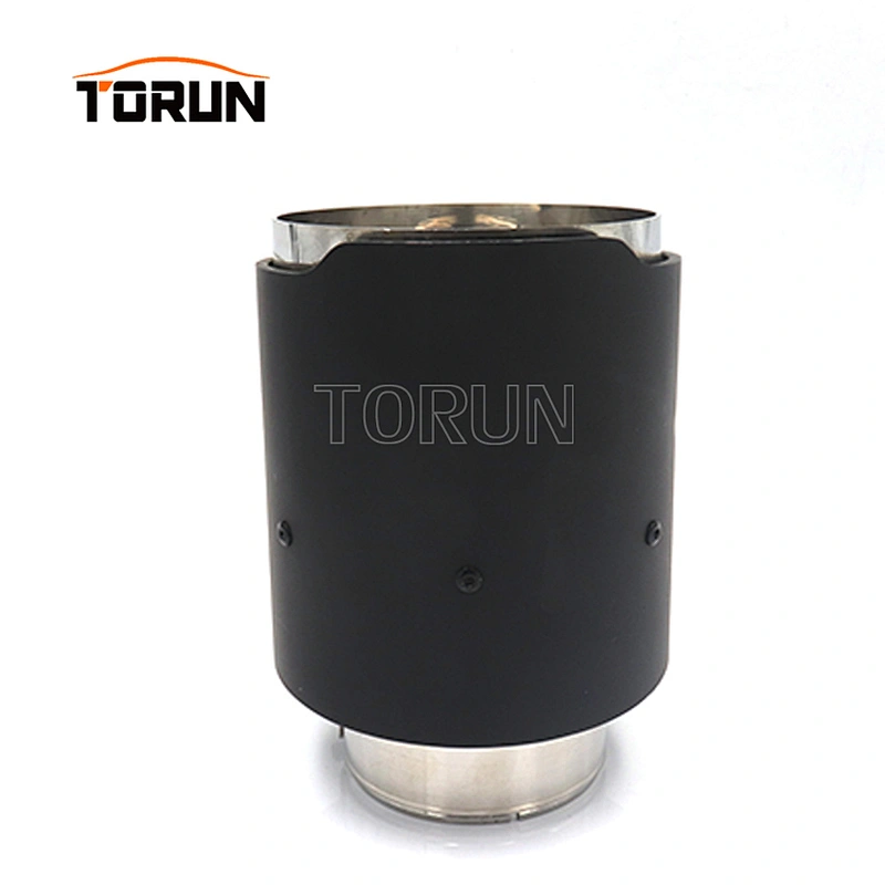 High performance slanted chrome black exhaust tips