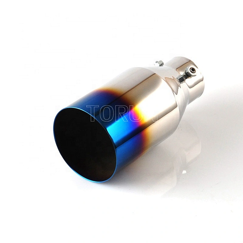 Straight outlet chroming black and bluing 230mm Length 60mm Inlet universal exhaust nozzle
