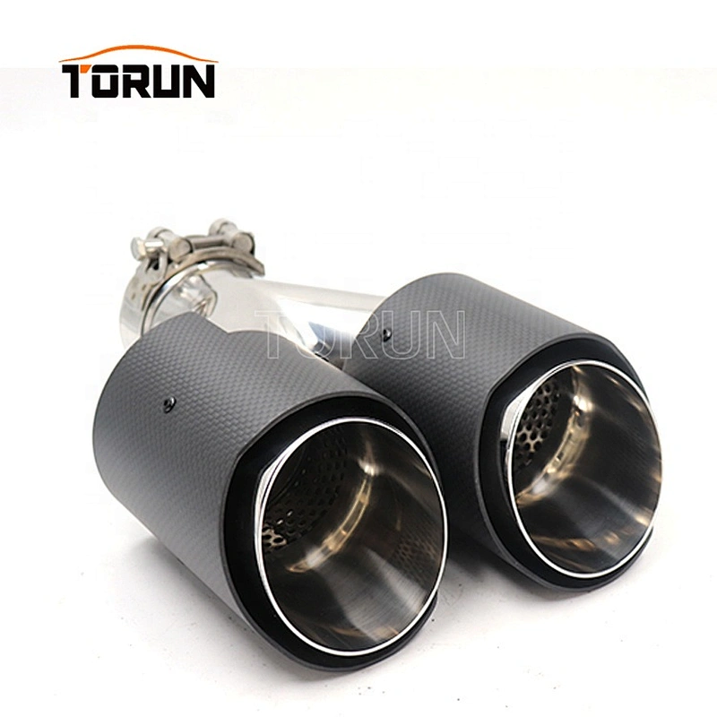 Hot sale high quality Universal twin oval exhaust tips for mk6