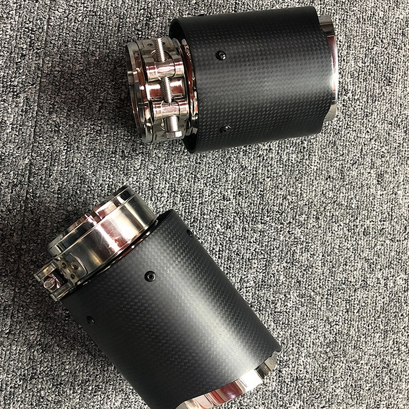 High performance carbon fiber exhaust tail pipe muffler