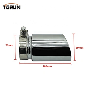 70mm stainless steel customize universal exhaust pipe