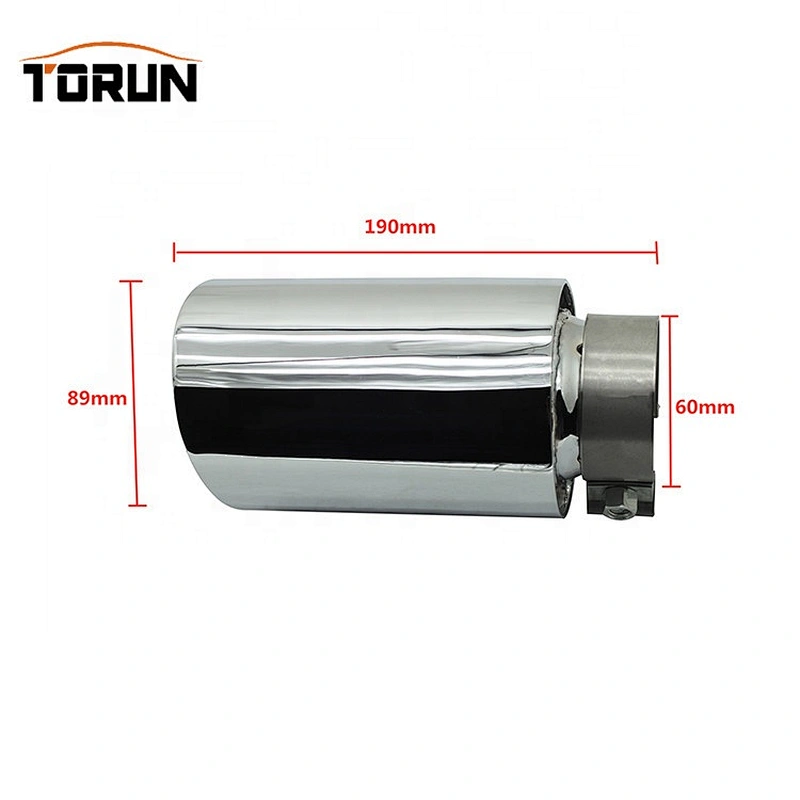 Mirror polish 60mm Universal exhaust muffler