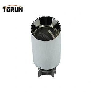 Mirror polish 60mm Universal exhaust muffler