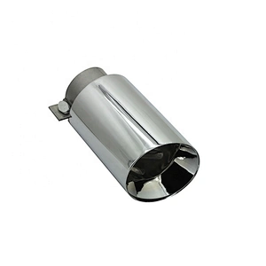Mirror polish 60mm Universal exhaust muffler