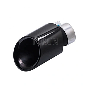 chroming black universal 63mm exhaust muffler for porsche style