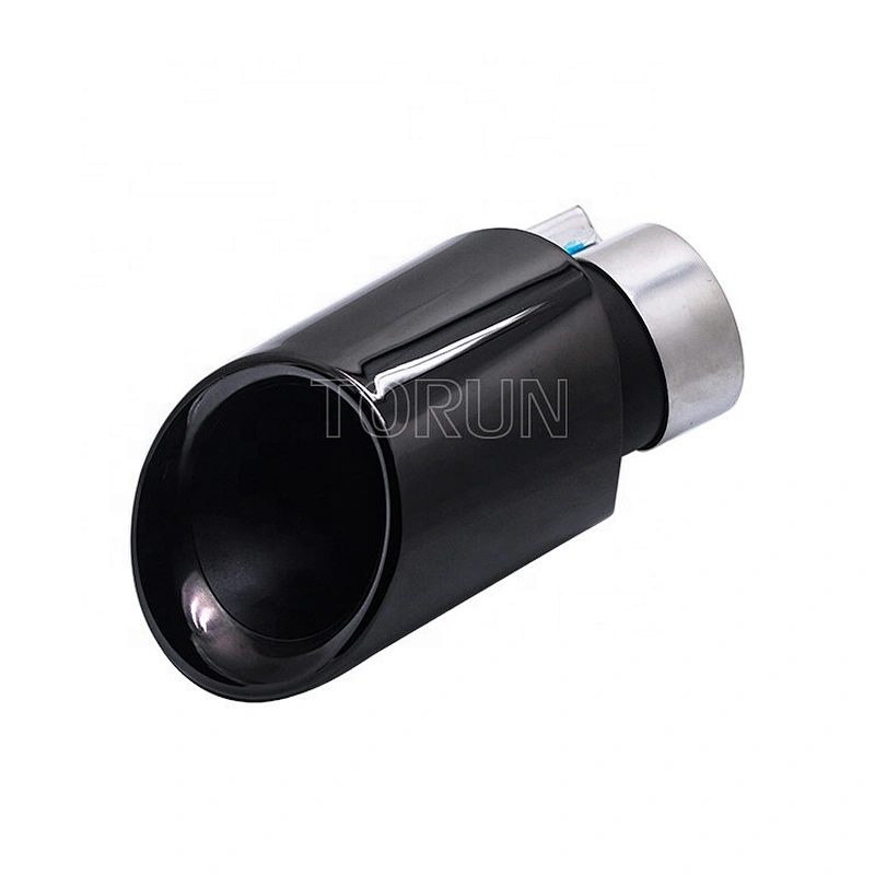 chroming black universal 63mm exhaust muffler for porsche style