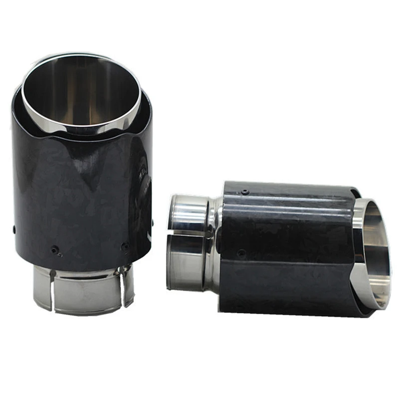 2020 Universal Aluminum Ak Carbon fiber Car Muffler Exhaust Tip