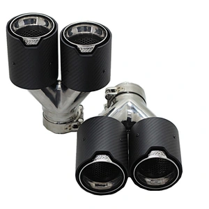 New High performance dual car exhaust muffler tail pipe