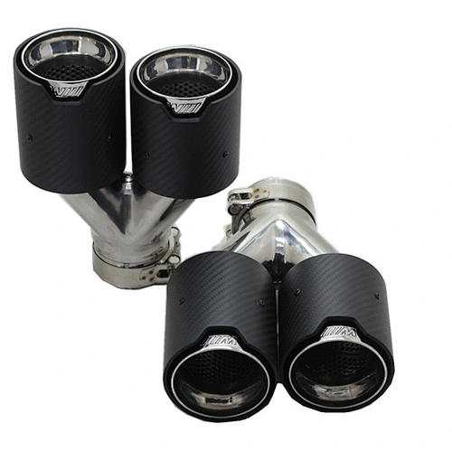 New High performance dual car exhaust muffler tail pipe